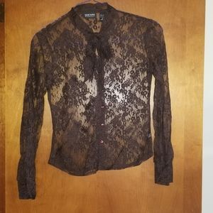 Brown Lace shirt